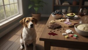 Hund vor giftigen Lebensmitteln für Hunde – Schokolade, Weintrauben, Avocado Blogbeirag Was dürfen Hunde nicht essen von Lernpfote e. V.